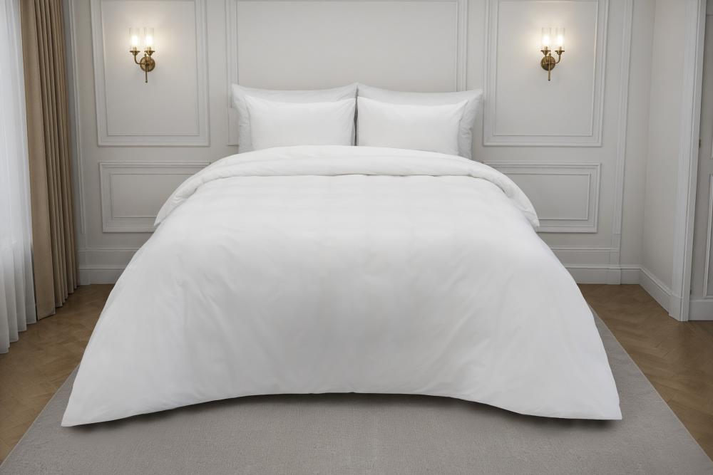 Cotton 200TC White Duvet Cover Set