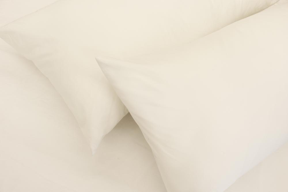 Egyptian Cotton 300TC White Pillowcase Pair