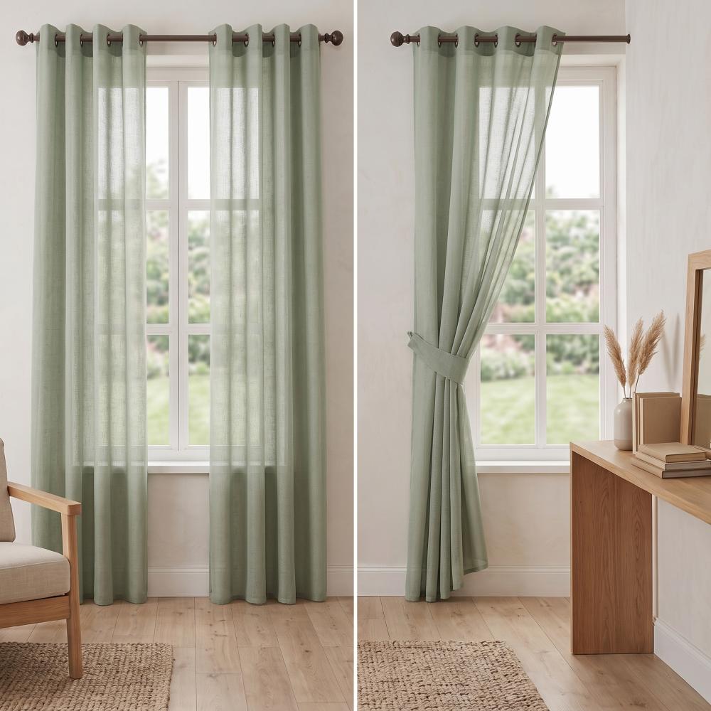 Drift Sage Curtain