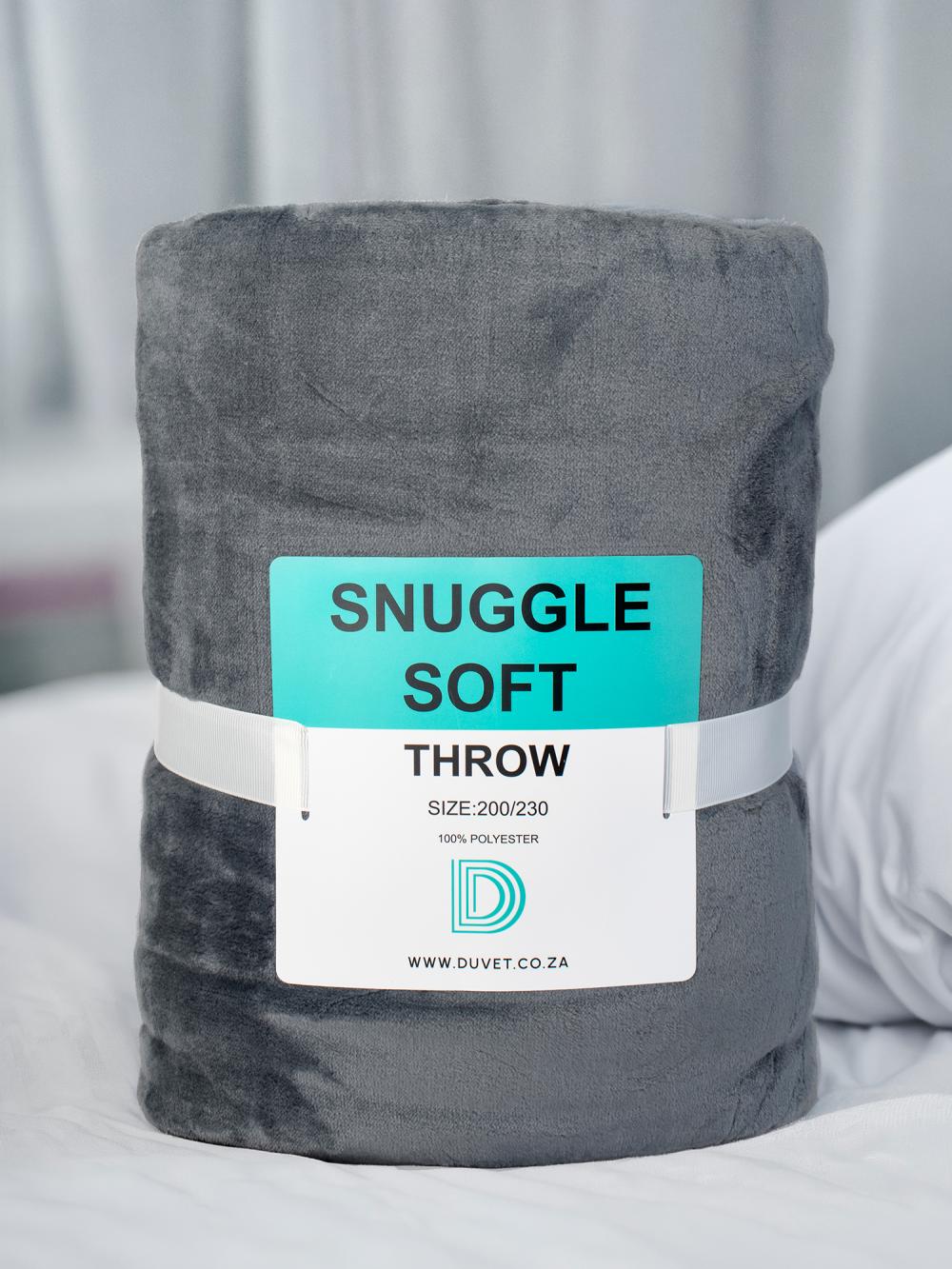 Snugglesoft Charcoal Throw