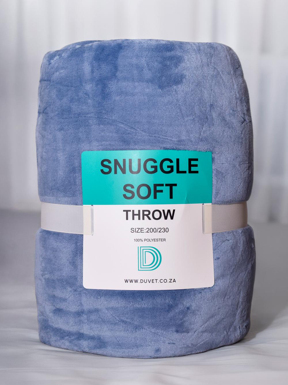 Snugglesoft Denim Blue Throw