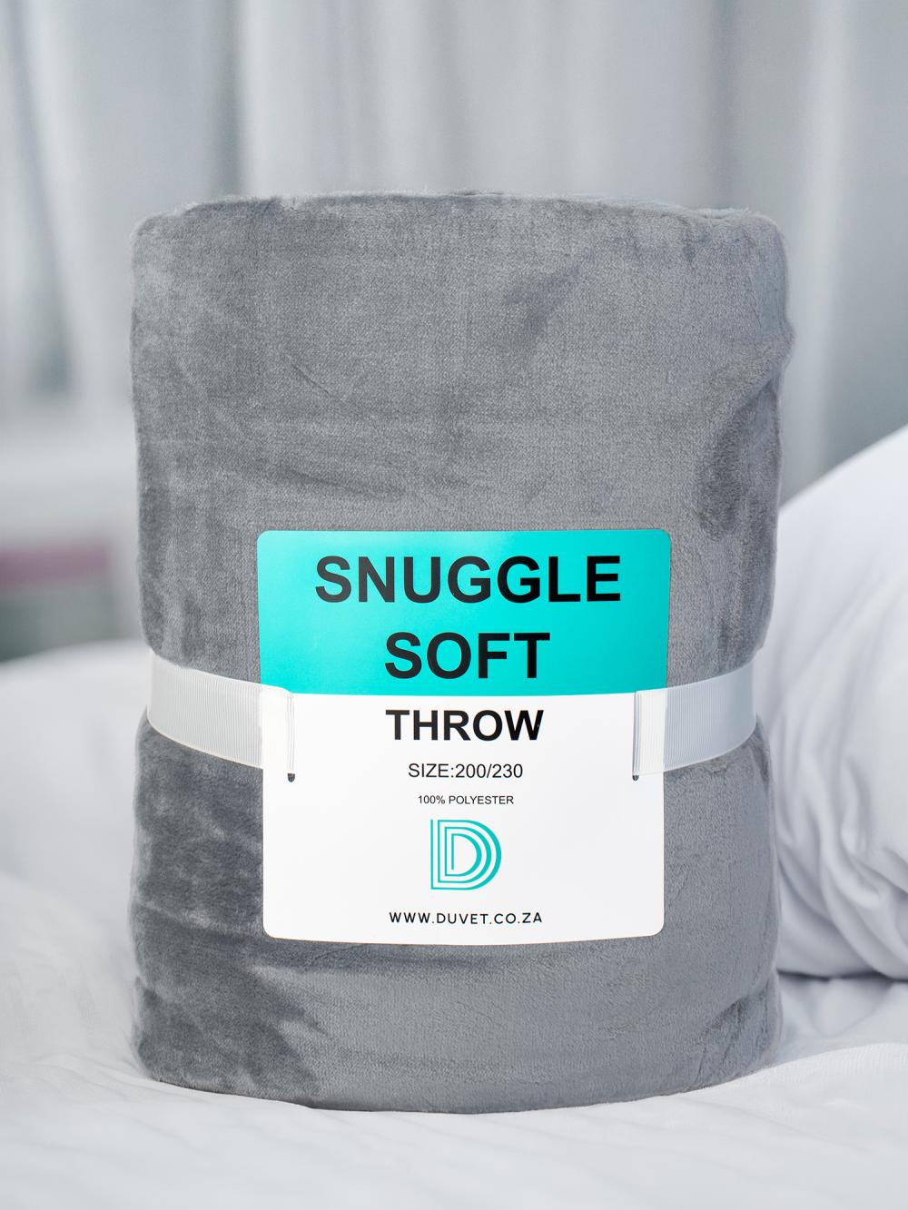 Snugglesoft Grey Throw