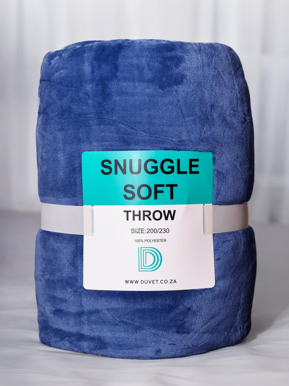 Snugglesoft Midnight Blue Throw
