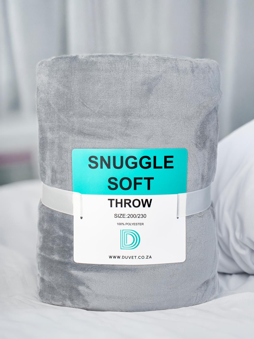 Snugglesoft Silver Throw