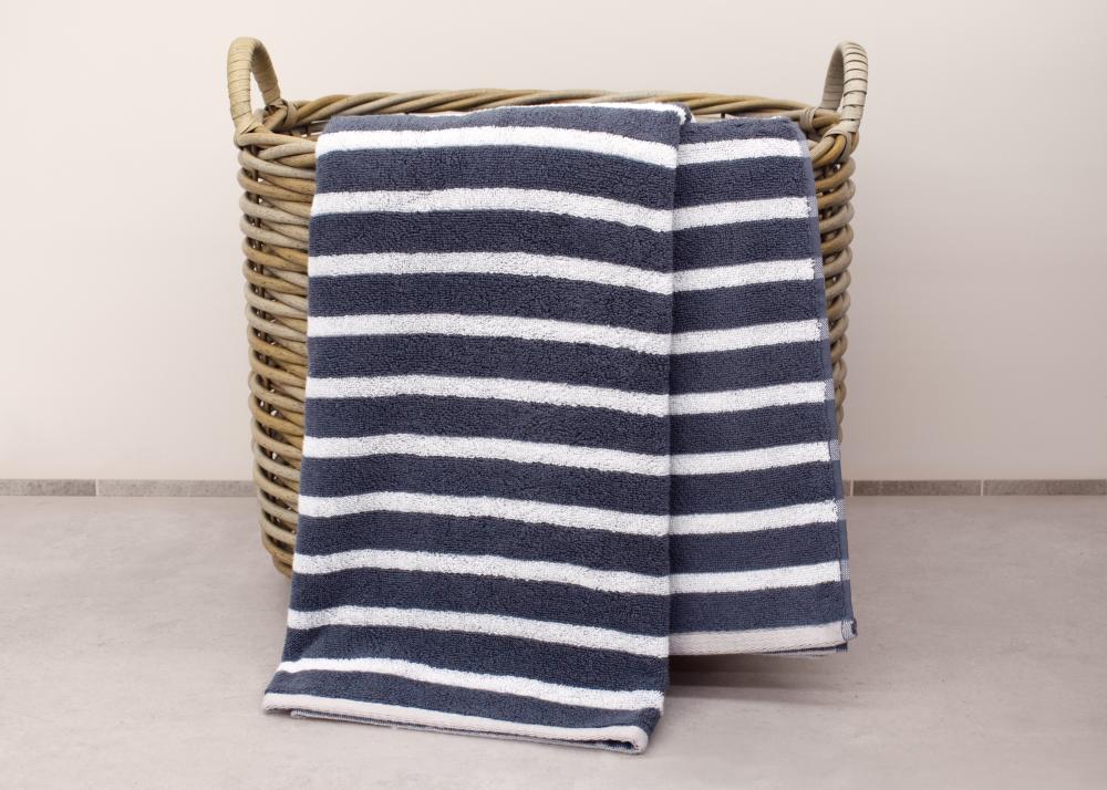 Stripe Charcoal Towel