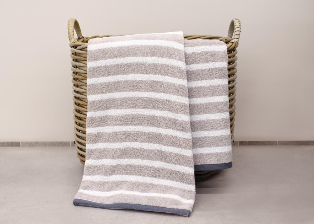 Stripe Silver Towel