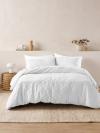 Rhea White Duvet Cover Set